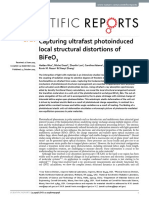 Capturing Ultrafast Photoinduced Local Structural Distortions of Bifeo