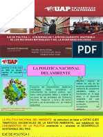 Eje de Politica 1 - Conservacion Y Aprovechamiento Soatenible de Los Recursos Naturalees Y Del La Diversidad Biologica