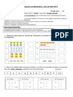 Evaluación de Matemática  