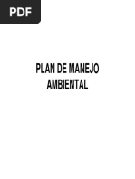 Plan de Manejo Ambiental