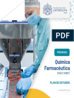 Plan de Estudios Carrera de Química Farmacéutica Marzo 2023