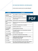 Useful Connectors For Writing and Speaking