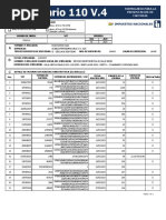 Formulario 110 V.4: Formulario para La Presentacion de Facturas