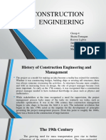 Construction Engineering: Group 4: Shaira Tomagan Roiven Ligbos Jan Dominic Araojo Jojohn Bautista Mark Joshua Dayawon