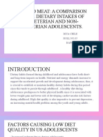 Beyond Meat: A Comparison of The Dietary Intakes of Vegeterian and Non-Vegterian Adolescents