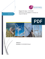 Rapport de Stage 15 /05/2022: Maintenance Des Installations Techniques Du Siège de l'ONEE-BE