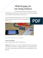 DC Motor RPM Display On Smartphone Using Arduino