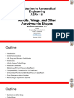 Introduction To Aeronautical Engineering AERN 111: Airfoils, Wings, and Other Aerodynamic Shapes