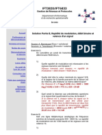 IFT3820/IFT6833: Solution Partie B, Rapidité de Modulation, Débit Binaire Et Valence D'un Signal