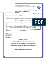 Impact Des Aléas Géologiques (Glissement de Terrain) Sur L'environnement, Cas de La Commune de Mila