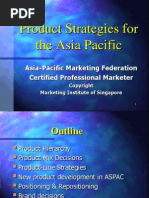 Product Strategies For The Asia Pacific