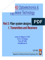 ELEC6063: Optoelectronics & Lightwave Technology