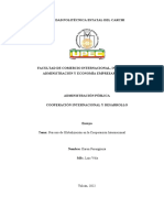 Ensayo-Proceso de Globalización. Cooperación Internacional