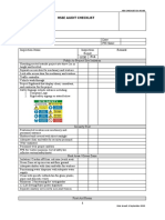 HSSE Audit Checklist (Monthly)