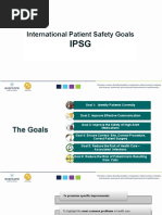 International Patient Safety Goals