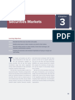 Securities Markets: Learning Objectives