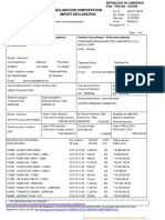 Declaration D'Importation Import Declaration