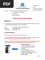 Version Up Firmware Technical Information Rev4-2