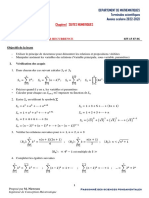 Chapitre1 Suites Numeriques: Leçon 1: Raisonnement Par Recurrence