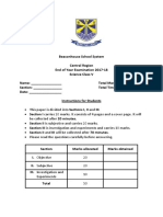 Final Grade 5 Paper Science