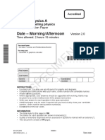 Unit h556 01 Modelling Physics Sample Assessment Materials