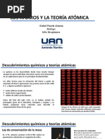 Los Átomos Y La Teoría Atómica: Rafael Pineda Alemán Biólogo MSC Bioquímica