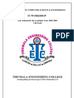 IT WorkShop Lab Manual