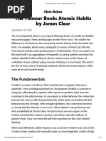 The Thinner Book - Atomic Habits by James Clear - Summary