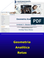 Geometria Analítica: Unidade 5 - Estudo Da Reta