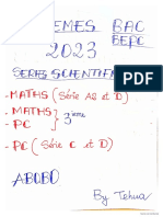 Barème 2023 Bac Et Bepc Blanc Science