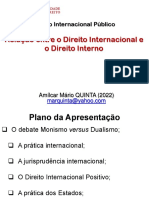 Relacao Entre Direito Internacional e Direito Interno (2022)