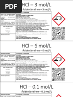 Ácido Clorídrico - 3 Mol/l