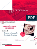 Sesion 2 - Caracteristicas de La Dentición Decidua