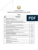 Dindigul District District Disaster Management Plan - 2021 2021-2022