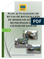 Plan de Rutas de Recoleccion de Residuos Solidos Municipales