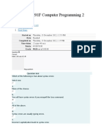 Computer Programming 2 Prelim To Final Exam