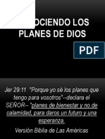 Conociendo Los Planes de Dios