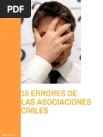 10 Errores de Las Asociaciones Civiles