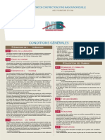 Conditions Générales: Contrat de Construction D'Une Maison Individuelle