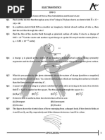 Electrostatics: (Physics)