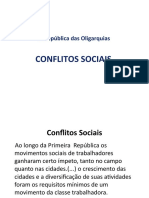 Conflitos Sociais Primeira República