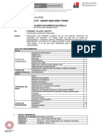 INFORME TECNICO #000007-2022-OAB-TTA/MC: San Borja, 21 de Abril Del 2022