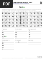 Wortsuchrätsel Für Die Konjugation Des Verbs Leiden: Präsens Präteritum Konjunktiv I