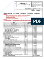 First Aid Kit Inspection Checklist Box A - Has