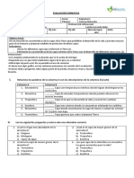 EVALUACIÓN FORMATIVA 6to Basico Atmósfera