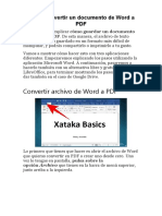 Cómo Convertir Un Documento de Word A PDF