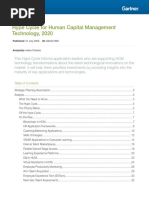 Hype Cycle For Human Capital Management Technology, 2020