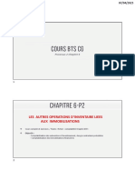 Cours Bts CG: Les Autres Operations D'Inventaire Liees Aux Immobilisations