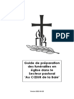 Guide de Préparation Des Funérailles en Église Dans Le Secteur Pastoral Au CŒUR de La Baie'