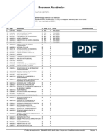 Resumen Académico: Nombre Rut Rol Plan Carrera Fecha Emisión